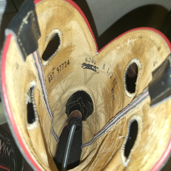 Tony Lama -Black Bullhide Buckaroo- Size 8.5EE - - Picture 4 of 5